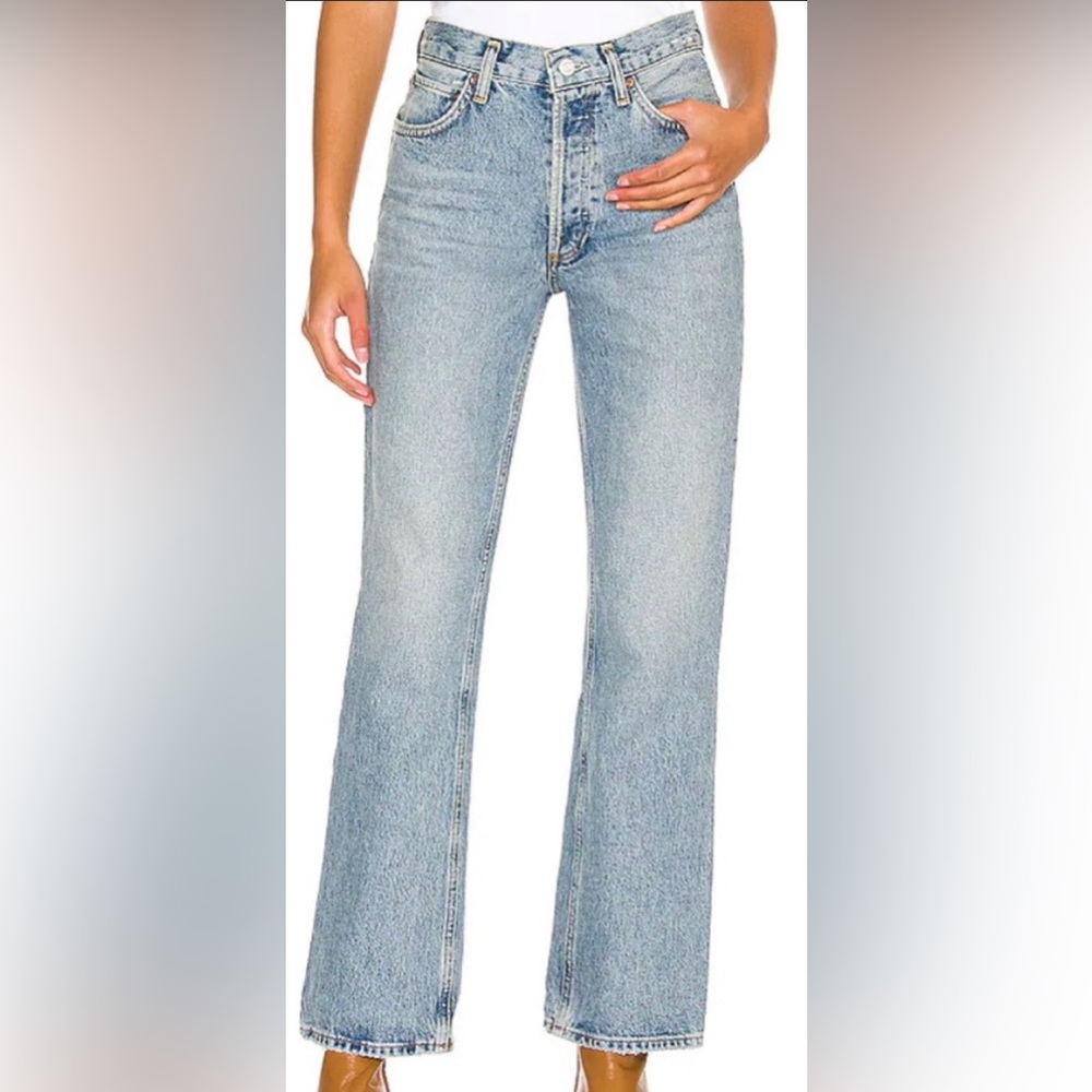 Agolde Women's Boot Cut Jeans - Light Blue
